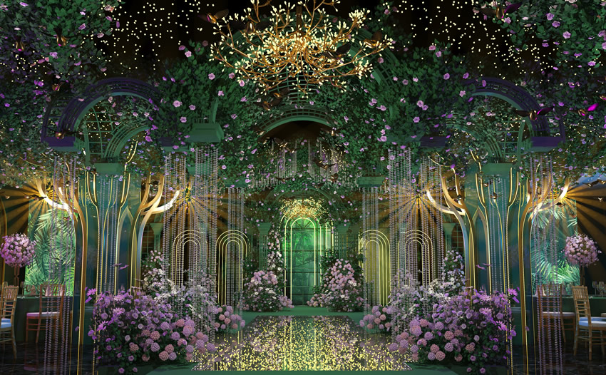 乳山奇妙森林婚礼堂效果展示